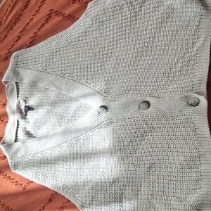 Universal Thread Women's Light Gray Cardigan Vest